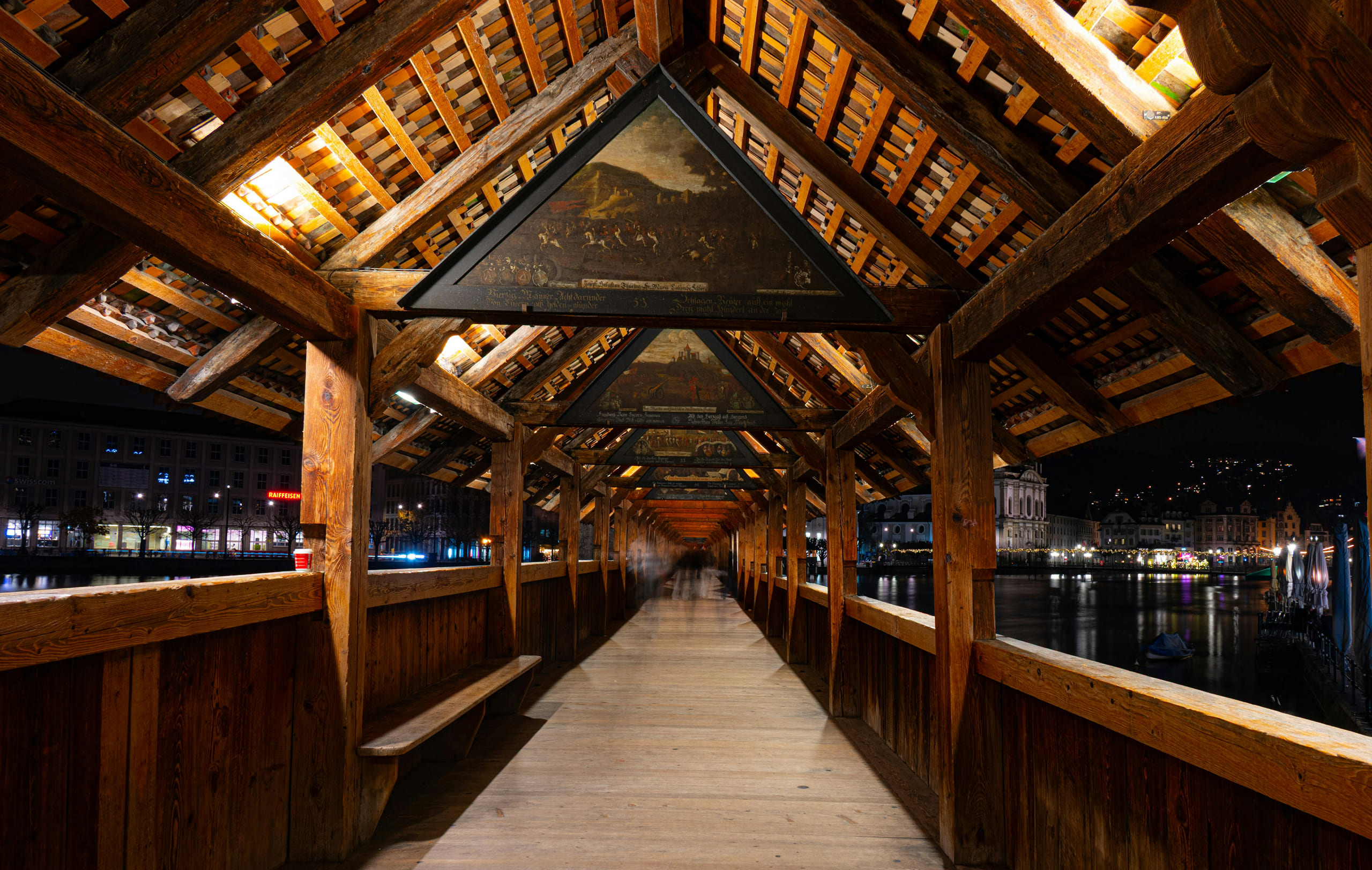 Lucerne night street photo walk
